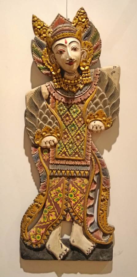 Wooden Burmese Wall Sculpture